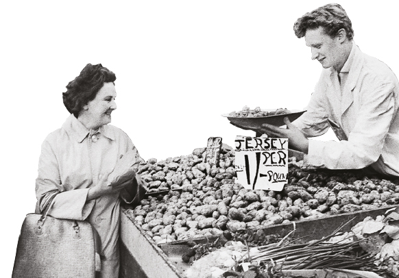 Buying Jersey Royal potatoes