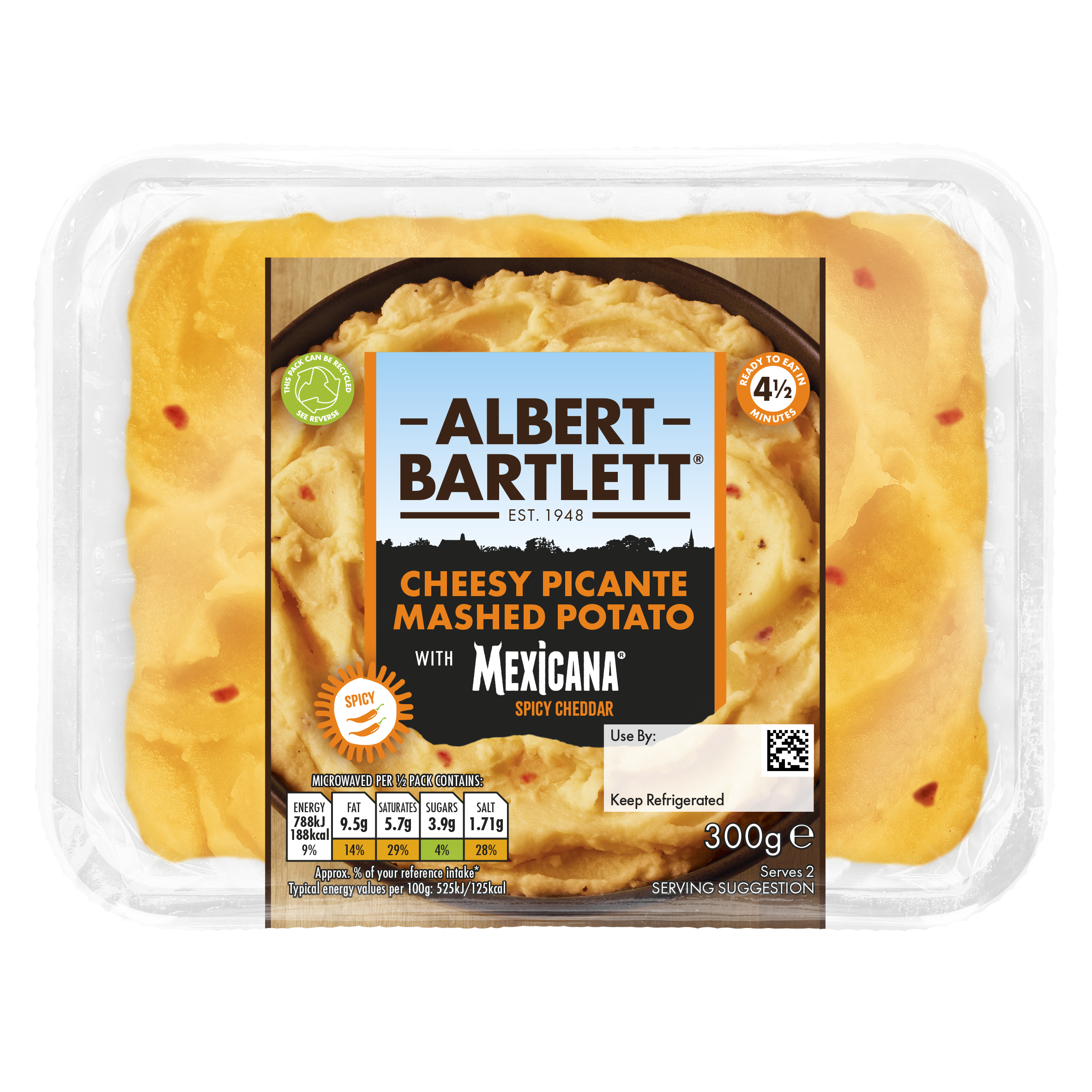 Cheesy Picante Mashed Potato with Mexicana® Spicy Cheddar